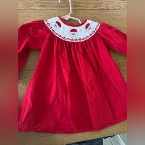 Baby Girl Smocked Christmas Dress